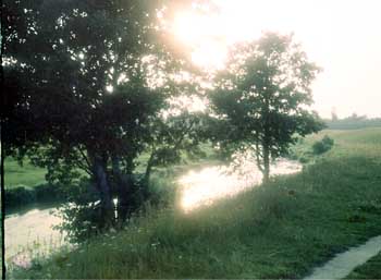 Река Суворощь около деревни Кошелиха 60-е годы 20-го века в Гороховецком районе Владимирской области фото vgv