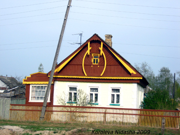 Декоративный фасад крыши в Гусевском районе Владимирской области фото vgv