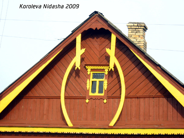 Декоративный фасад крыши в Гусевском районе Владимирской области фото vgv