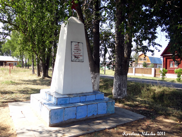 Памятник жителям д. Брызгалово, погибшим в ВОВ в Камешковском районе Владимирской области фото vgv