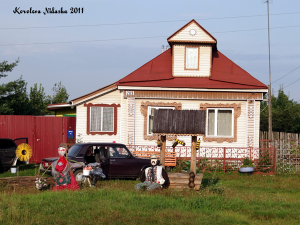 Композиция Сельская жизнь у дома 209 с. Волковойно в Камешковском районе Владимирской области фото vgv