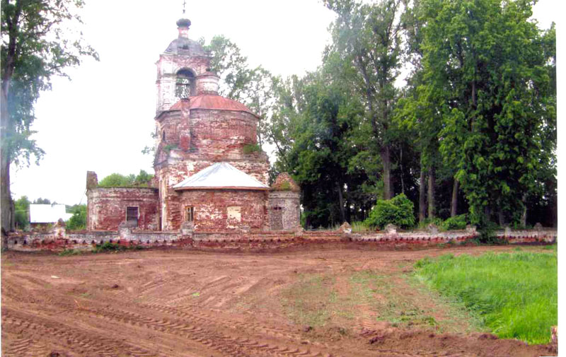 Воскресенская церковь 1794 г. в Камешковском районе Владимирской области фото vgv
