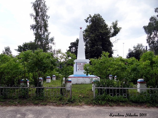 Памятник погибшим в ВОВ в Давыдово в Камешковском районе Владимирской области фото vgv