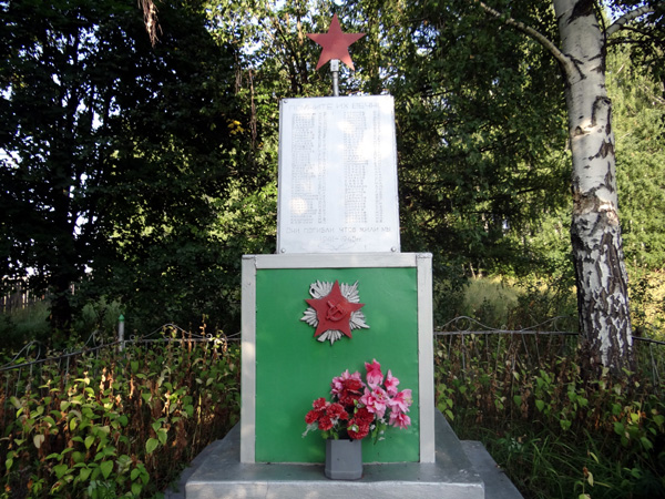 Памятник погибшим в ВОВ села Ряхово в Камешковском районе Владимирской области фото vgv