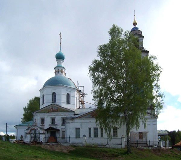 Георгиевская церковь 1810 г.,1823 г. в Ильинском в Киржачском районе Владимирской области фото vgv