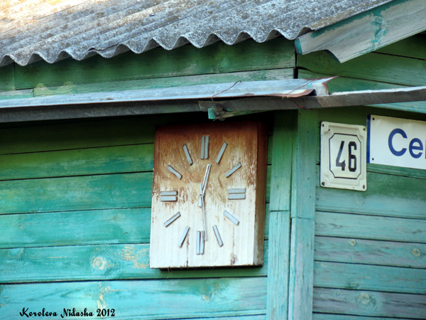 Дом с часами в Кольчугинском районе Владимирской области фото vgv