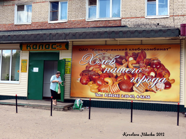 Магазин продуктов Колос №5 на III-Интернационала 63 в Кольчугинском районе Владимирской области фото vgv