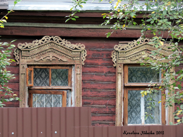 Оригинальные деревянные резные наличники в Кольчугинском районе Владимирской области фото vgv