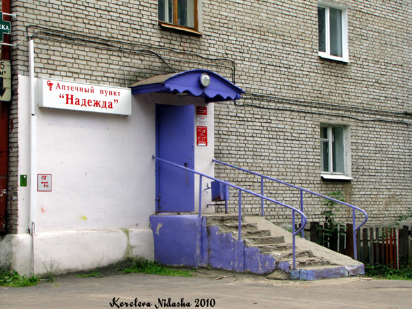 Аптечный пункт Надежда на Молодлогвардейской 3 в Ковровском районе Владимирской области фото vgv