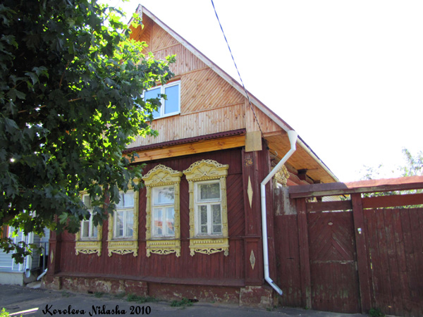 деревянные наличники на улице Челюскинцев 216 в Ковровском районе Владимирской области фото vgv