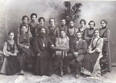 Ученицы и преподаватели Муромской женской гимназии 1912 г. в Муромском районе Владимирской области фото vgv