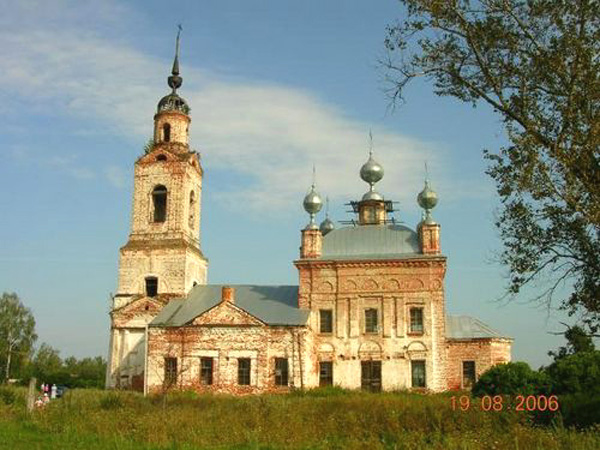 Церковь Илии пророка 1825 г. в Селивановском районе Владимирской области фото vgv