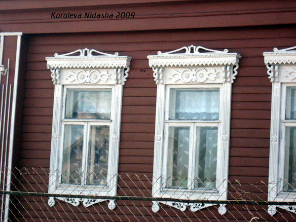 деревянные резные наличники в Собинке на Крупской 29 в Собинском районе Владимирской области фото vgv
