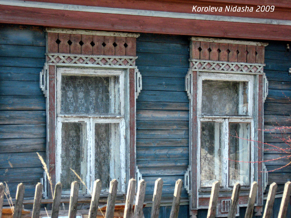 деревянные резные наличники в Собинке на Куйбышева 10 в Собинском районе Владимирской области фото vgv