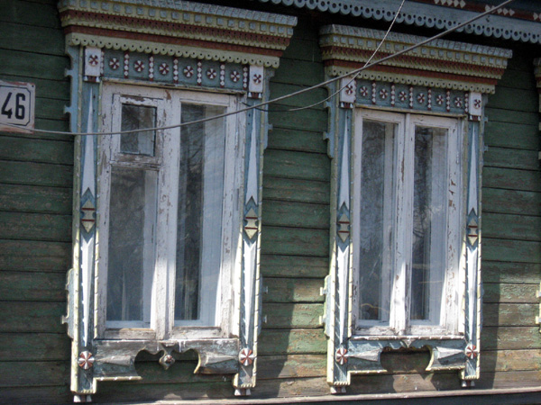деревянные резные наличники Бусы в Собинском районе Владимирской области фото vgv