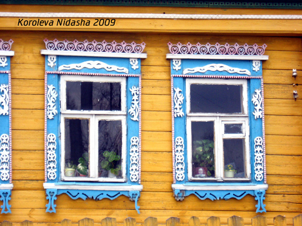 деревянные наличники на Беловодской 21 в Собинке в Собинском районе Владимирской области фото vgv