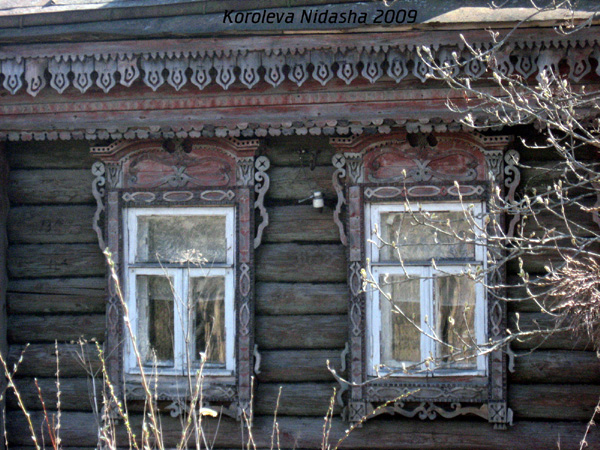 деревянные резные наличники на Фабричной 13 в Собинском районе Владимирской области фото vgv