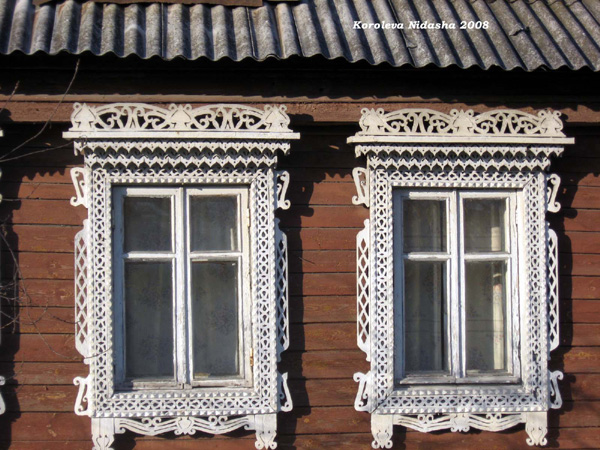 деревянные наличники Вологодские кружева в Собинском районе Владимирской области фото vgv