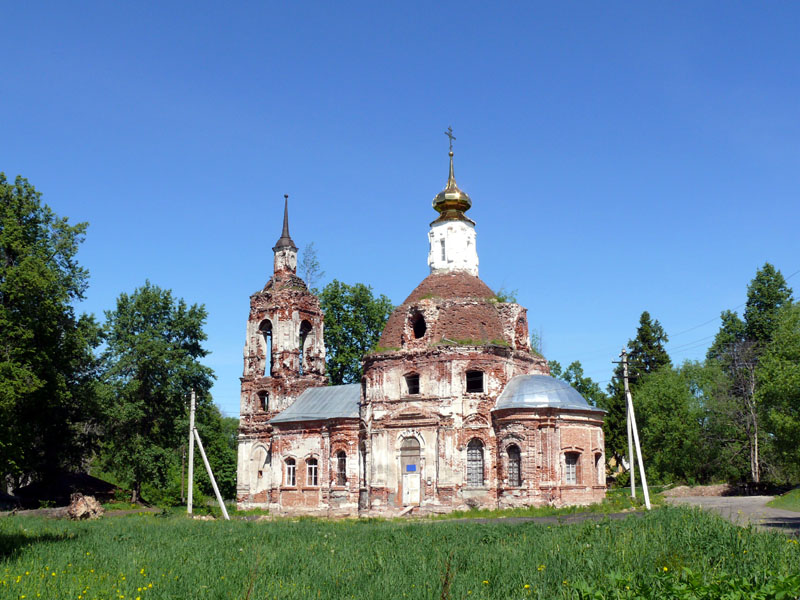 Покровская церковь 1769 г. в Омофорово в Собинском районе Владимирской области фото vgv