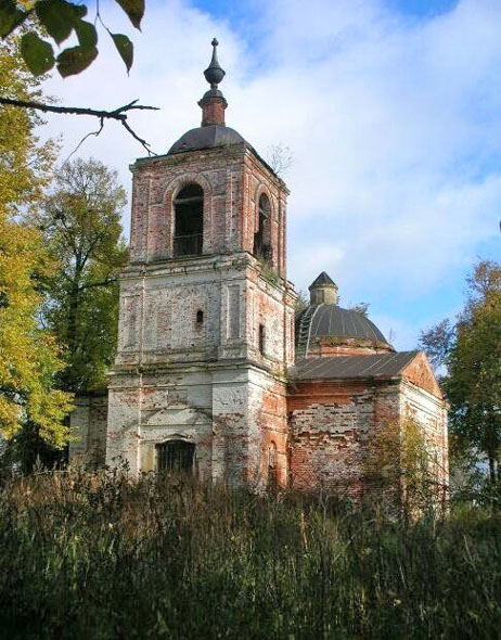Покровская церковь 1850 г. в селе Алепино в Собинском районе Владимирской области фото vgv