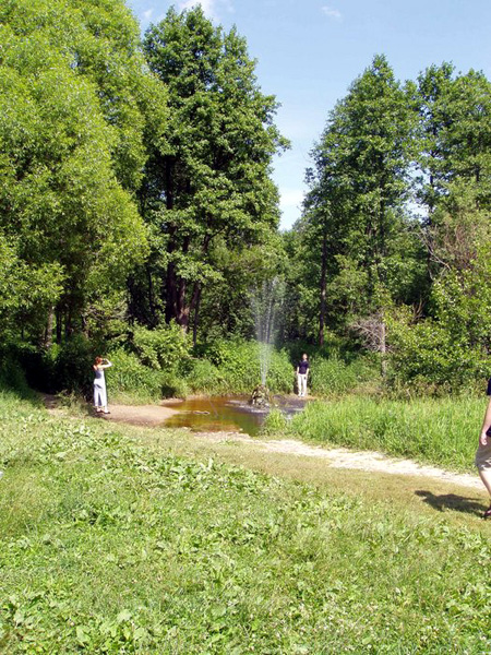Природный фонтан в Судогодском районе Владимирской области фото vgv
