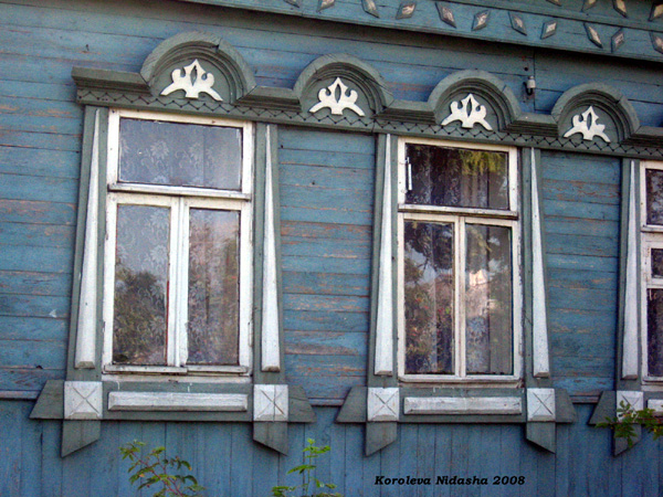 деревянные резные наличники дома Слеповых на Октябрьской 103 в Судогодском районе Владимирской области фото vgv