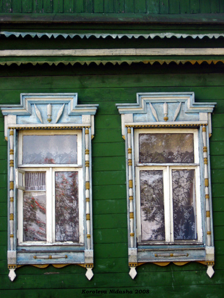 деревянные резные наличники на улице Гоголя 3 в Судогодском районе Владимирской области фото vgv