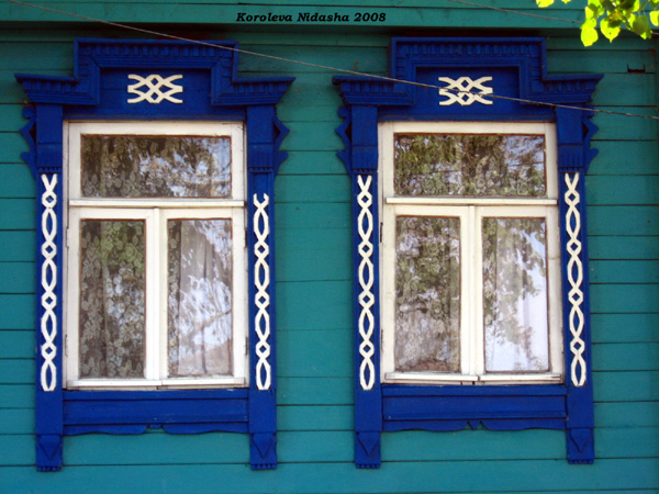 деервянные резные наличники на Гоголя 11 в Судогодском районе Владимирской области фото vgv