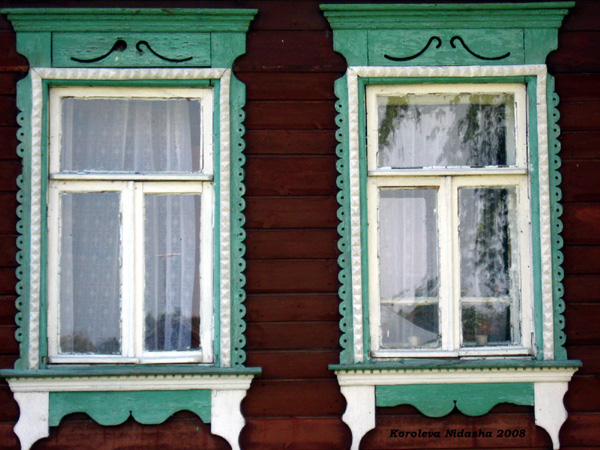 деревянные наличники на Гоголя 33 в Судогодском районе Владимирской области фото vgv