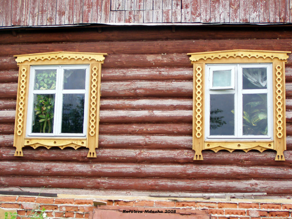 деревянные наличники деревни Даниловка в Судогодском районе Владимирской области фото vgv