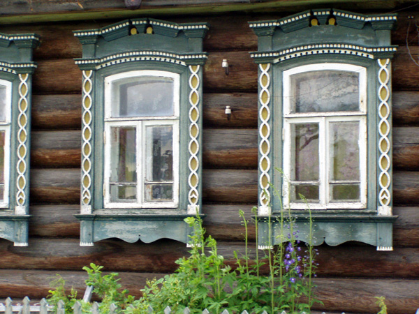 деревянные наличники деревни Даниловка в Судогодском районе Владимирской области фото vgv