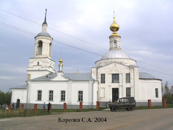 церковь Иоанна Богослова с колокольней 1833 г. в Суздальском районе Владимирской области фото vgv