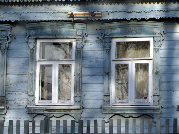 Деревяненые наличники села Суходол в Суздальском районе Владимирской области фото vgv