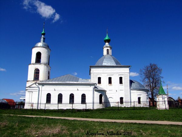 Никольская церковь с колокольней 1802 г. в Брутово в Суздальском районе Владимирской области фото vgv