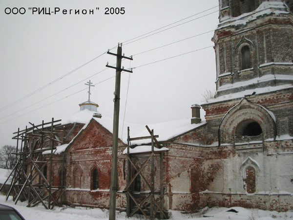 реставрационные работы на Борисоглебской церкви 2005г в Суздальском районе Владимирской области фото vgv
