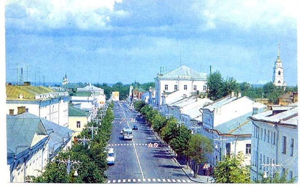 виды ул. Большая Московская 80-е 20-го века во Владимире фото vgv