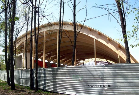 строительство Ледового Дворца Полярис в парке 850-летия 2005-2008 гг. во Владимире фото vgv