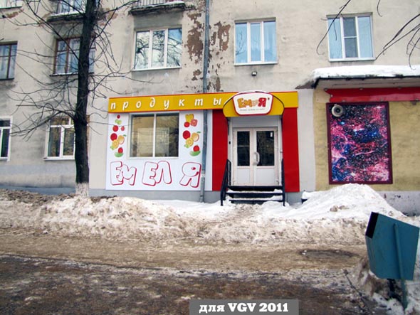 «закрыт 2012» Магазин продуктов Емеля во Владимире фото vgv