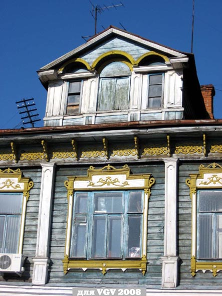 деревянные резные наличники на Муромской 10а дом Андреева во Владимире фото vgv