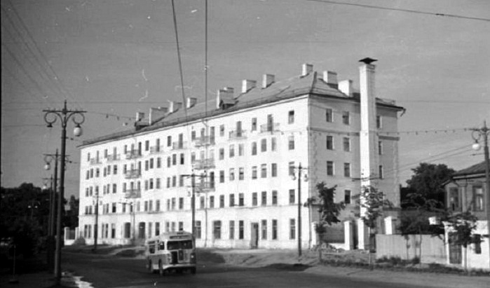 Вид дома 7 по улице Пушкина в 1958 году - в наше время улица Студеная Гора во Владимире фото vgv