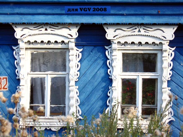 деревянные наличники на Центральной 32 в Шепелево во Владимире фото vgv