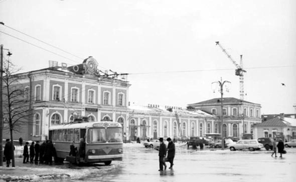 Старый Железнодорожный вокзал города Владимира 1975 год во Владимире фото vgv