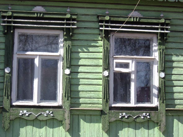 деревянные резные наличники Березка во Владимире фото vgv