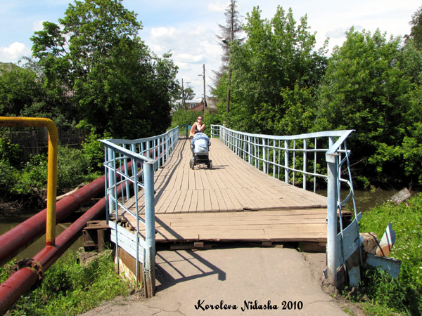 мост через речку на Садовом переулке в Юрьев Польском районе Владимирской области фото vgv