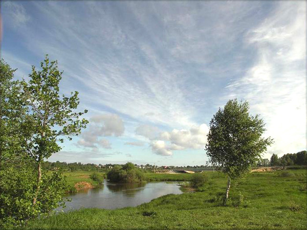 река Шерна (приток Клязьмы) в Александровском районе Владимирской области фото vgv