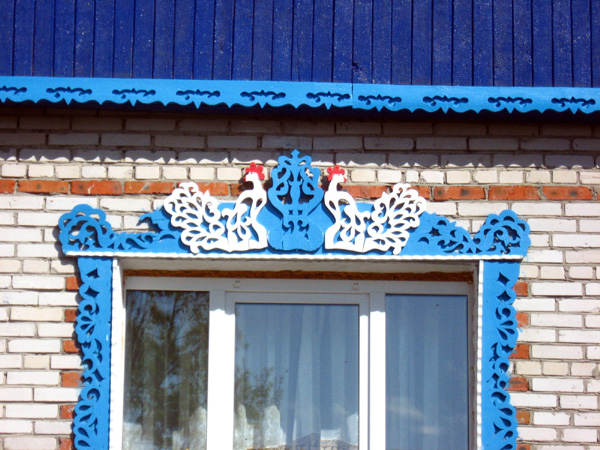 деревянные резные наличники Павлины в Гусевском районе Владимирской области фото vgv
