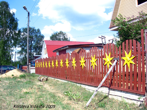Звездный забор в Гусевском районе Владимирской области фото vgv