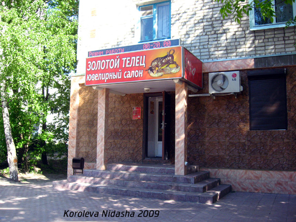 Ювелирный салон Золотой телец в Гусевском районе Владимирской области фото vgv