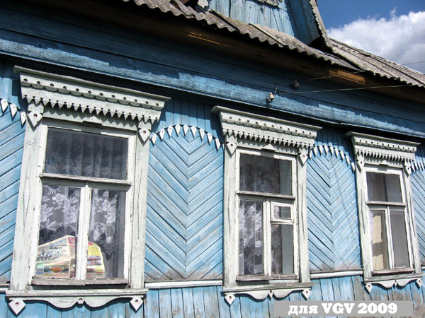 деревянные резные наличники на Дзержинского 43 в Гусевском районе Владимирской области фото vgv