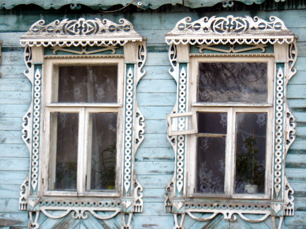 деревянные наличники на Калинина 16 в Камешковском районе Владимирской области фото vgv